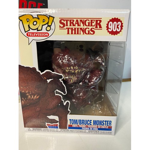 909 - POP Funko Verse Strategy Game and POP Television Stranger Things Tom/Bruce Monster