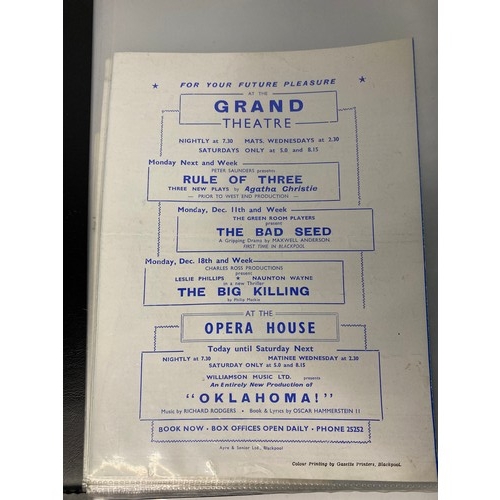 551 - Collection of approximately 65 x Theatre programmes, 1950's St. Annes Pier and 1960's Grand Theatre