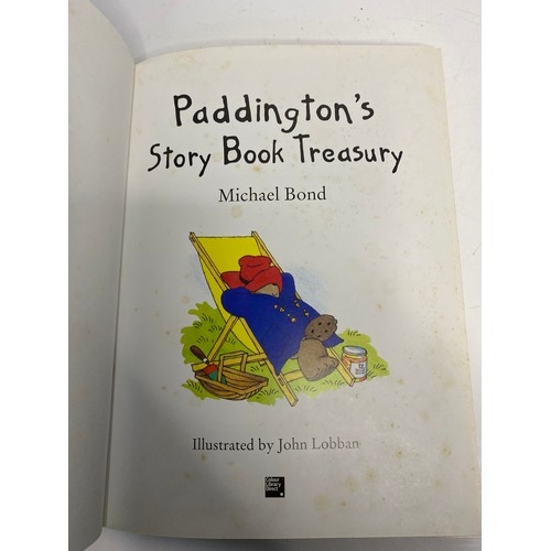 632 - Paddington Bear figurine and Story Book Treasury by Michael Bond