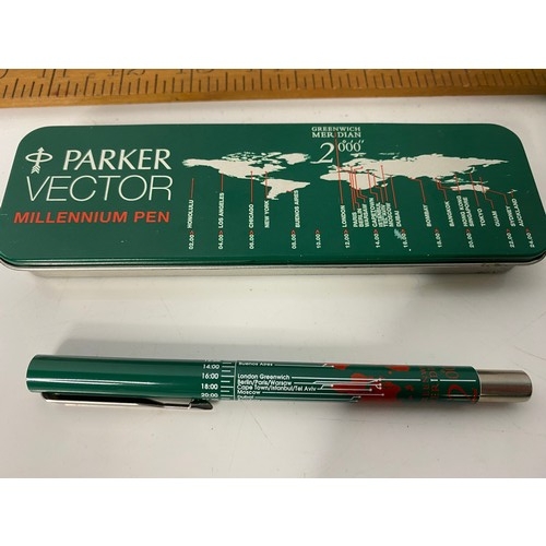 708 - Vintage Parker and Vector Millenium fountain pens