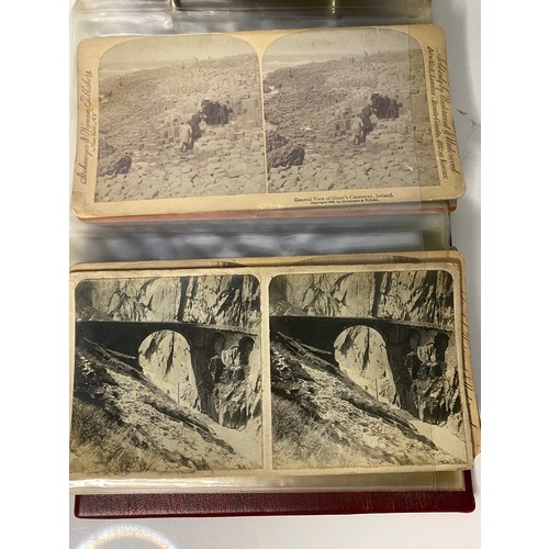 569 - Album of approximately 30 x Victorian Stereoview/stereoscopic photo's