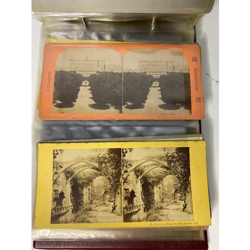 569 - Album of approximately 30 x Victorian Stereoview/stereoscopic photo's