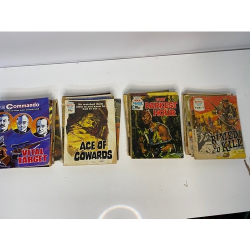 571 - Collection of pocket edition comics from Commando, War Picture Library and Battle