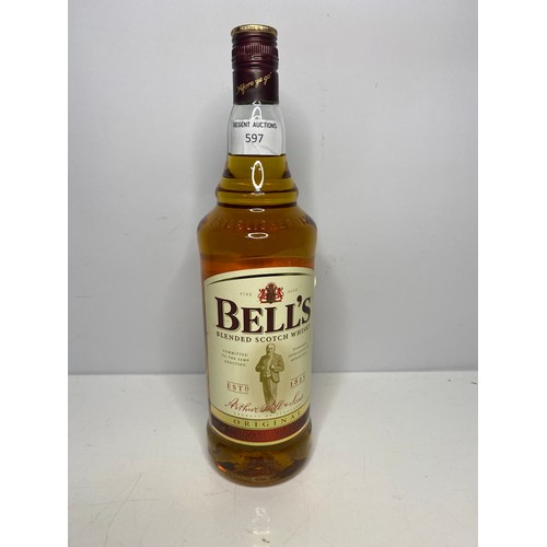 597 - 1L Bottle of Bells Blended Scotch Whisky