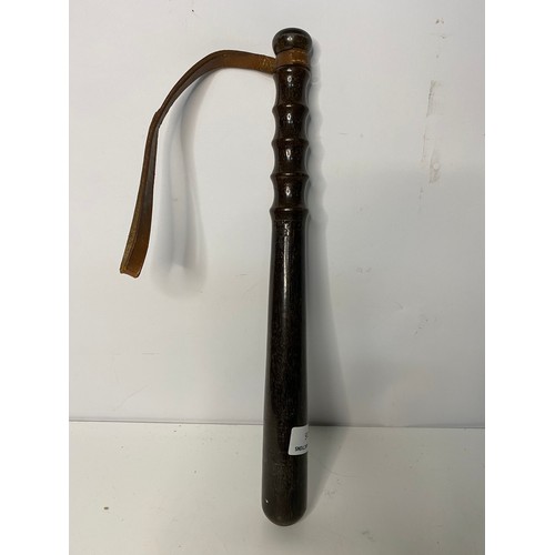 116 - Vintage Lancashire Constabulary whistle and truncheon