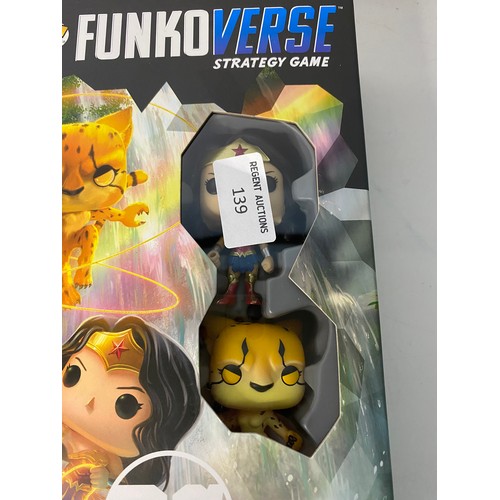 139 - POP! Funko Verse Strategy game, as new in box.