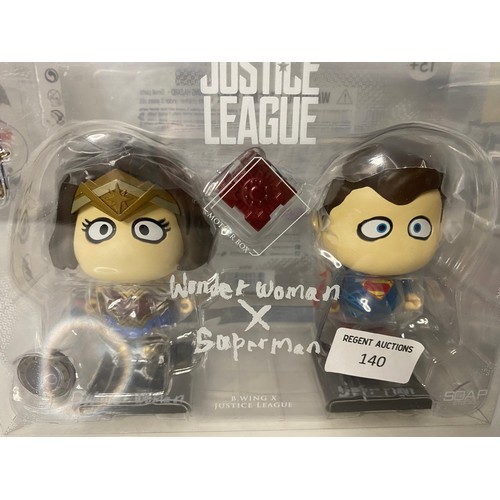 140 - DC Justice League, Wonder Woman and Superman, from Soap Studio boxed as new.