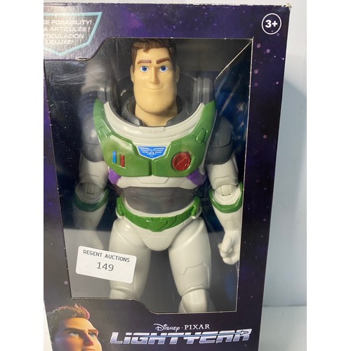 149 - Buzz Lightyear action figure from Disney Pixar. As new in box.