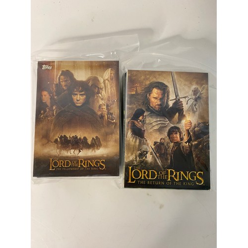 277 - Three complete cards sets of Topps The Lord of the Rings in mint new condition. 
The Fellowship of t... 