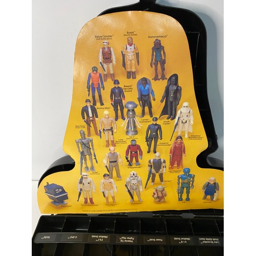 263 - Vintage Star Wars The Empire Strikes Back Toy Figure Case, with coloured card insert sheet showing t... 