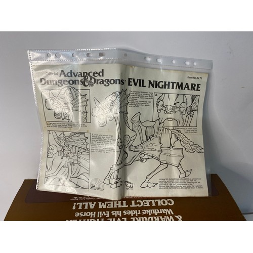 259 - Vintage Official Advanced Dungeons and Dragons boxed complete Evil Nightmare Horse and Rider Warduke... 