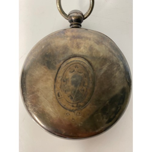 252 - Antique solid silver hallmarked gents pocket watch case, 3oz/84g