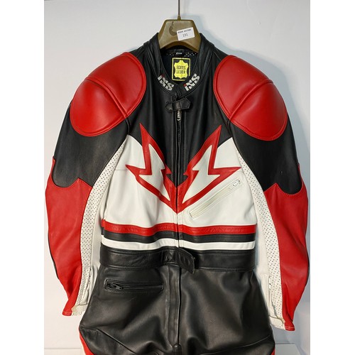 191 - One piece leather Motorcycle suit size XS