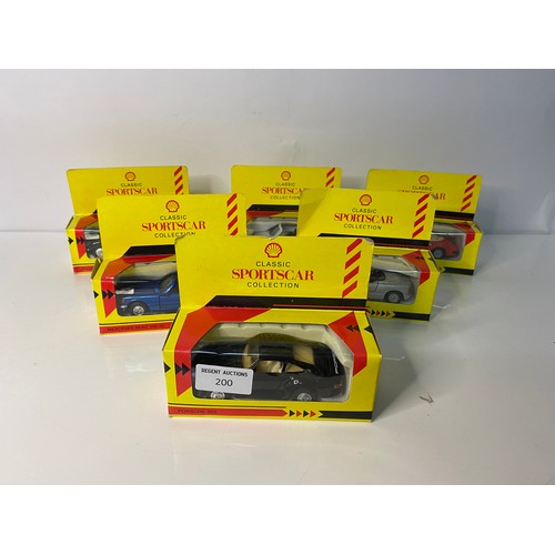 448 - Set of 6 x model cars from the Classic Car Collection from Shell, all boxed.