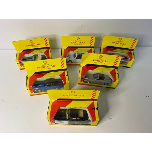 448 - Set of 6 x model cars from the Classic Car Collection from Shell, all boxed.