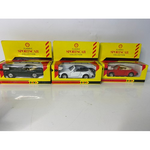 448 - Set of 6 x model cars from the Classic Car Collection from Shell, all boxed.