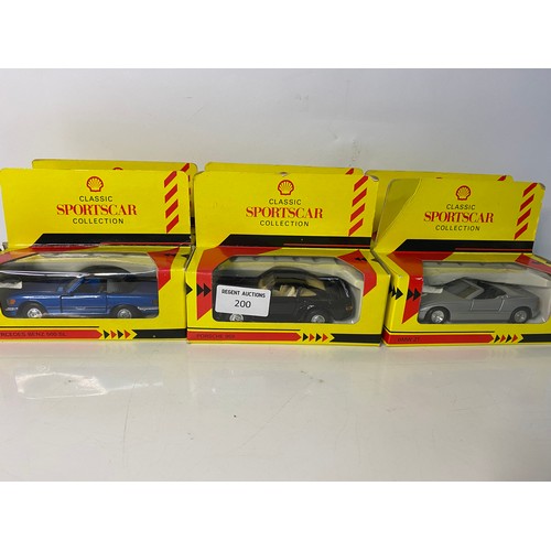 448 - Set of 6 x model cars from the Classic Car Collection from Shell, all boxed.