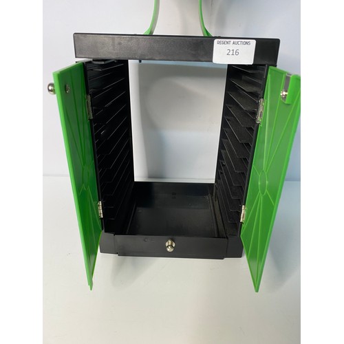 216 - X-Box display case for storing games.