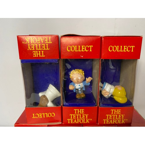 130 - Selection of 7 x Tetley Tea men figures.