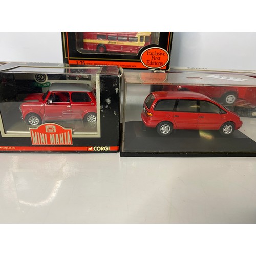 159 - Selection of model cars and bus from Corgi, New Ray and others.