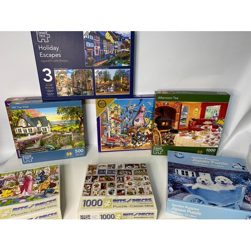 282 - Large assortment of Jigsaws