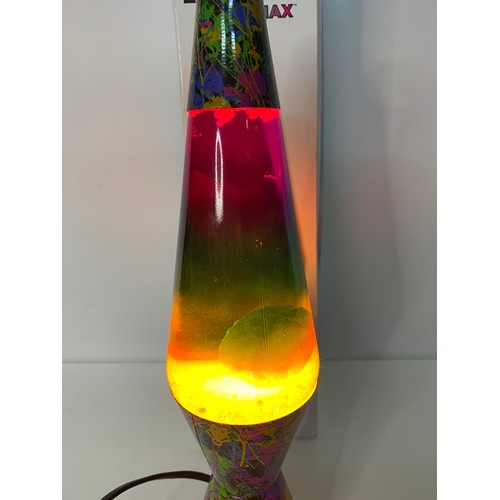 293 - Boxed Colormax Lava Lamp measuring 37 cms tall