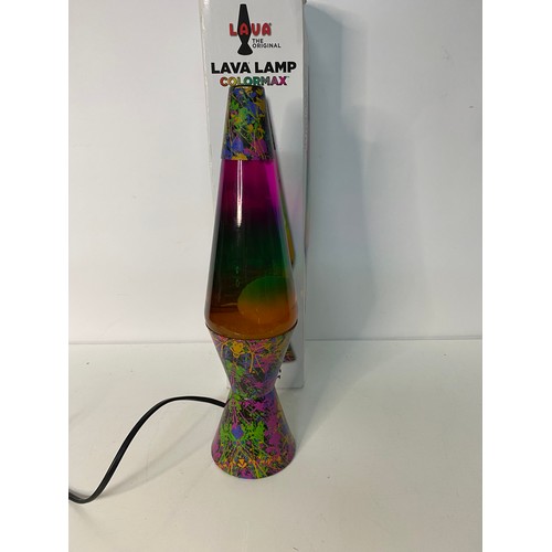 293 - Boxed Colormax Lava Lamp measuring 37 cms tall