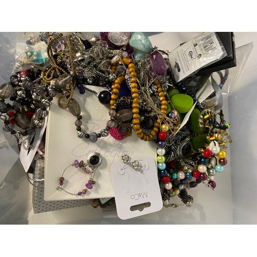 295 - Box of costume jewellery