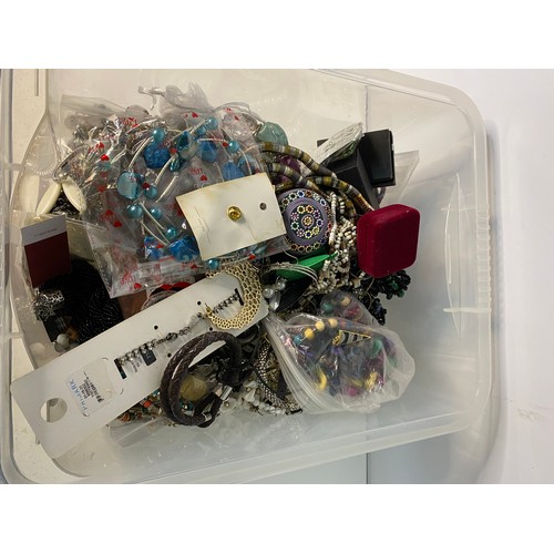 295 - Box of costume jewellery