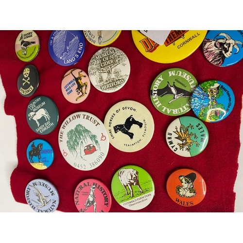 128 - Selection of assorted badges from museums and others.