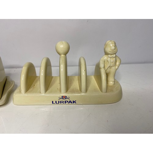 24 - Lurpak butterdish and toast rack made exclusively for Lurpak