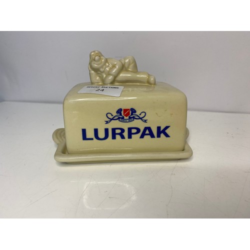 24 - Lurpak butterdish and toast rack made exclusively for Lurpak