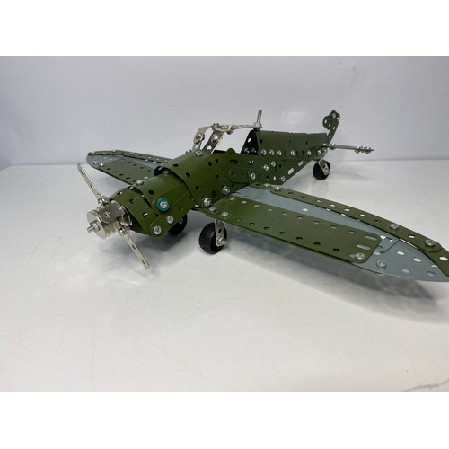 Meccano metal construction Spitfire