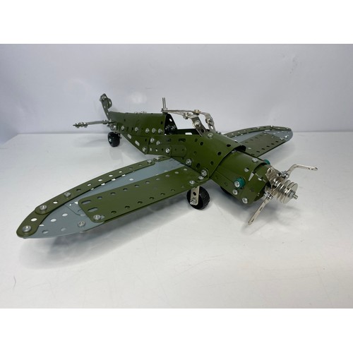 25 - Meccano metal construction Spitfire