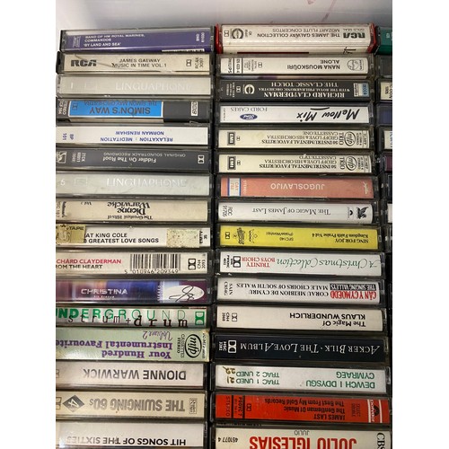 27 - Large collection of vintage cassette tapes.