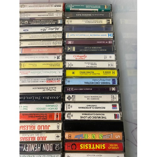 27 - Large collection of vintage cassette tapes.