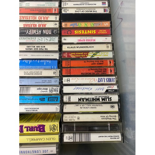 27 - Large collection of vintage cassette tapes.