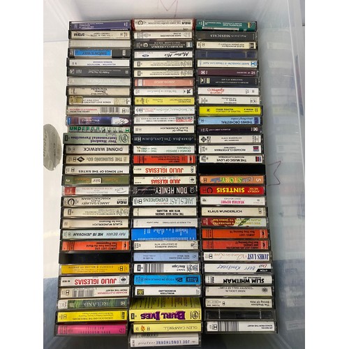 27 - Large collection of vintage cassette tapes.