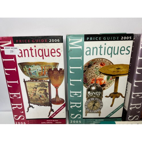 29 - Collection of Miller's Antiques Price Guide books. 2000-2006 inclusive.