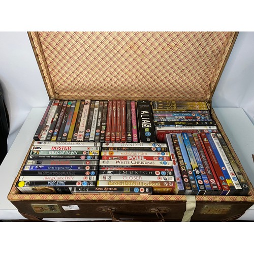 31 - Suitcase filled with DVD's