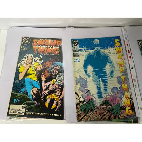 39 - Collection of vintage Swamp Thing comics.