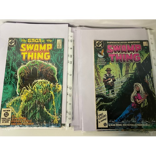 39 - Collection of vintage Swamp Thing comics.