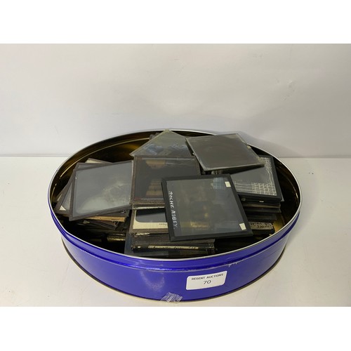 70 - Collection of 90 x magic lantern slides.