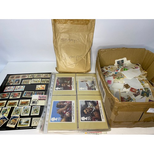 73 - Large collection of old stamps.