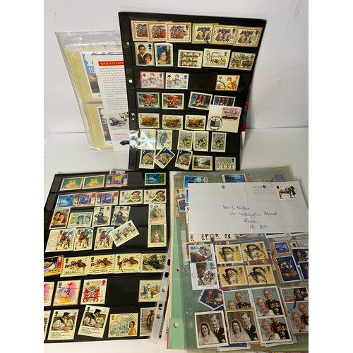 73 - Large collection of old stamps.