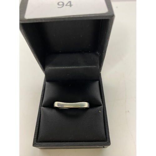 94 - Emporio Armani sterling silver ring size P