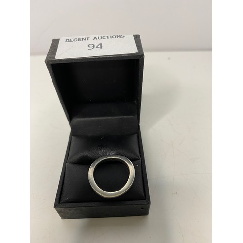 94 - Emporio Armani sterling silver ring size P