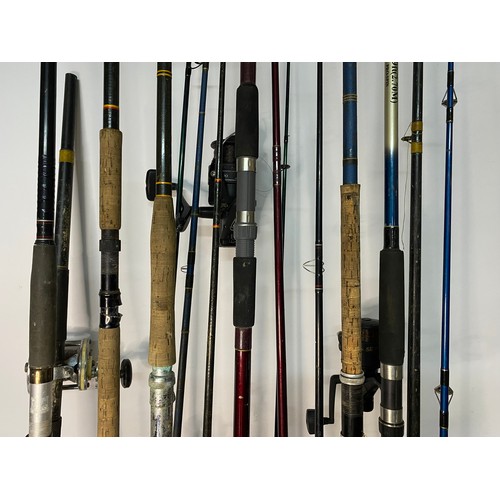 78 - Collection of fishing rods, reels and cases.