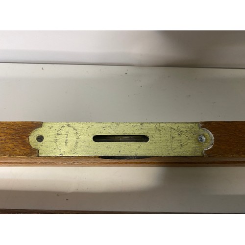 406 - 2 vintage wooden spirit levels from Marples and Sons Ltd and William Hunt of Sydney Australia.