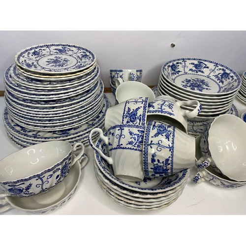 319 - An assortment of Johnson Bros 'Indies' blue and white dinnerware